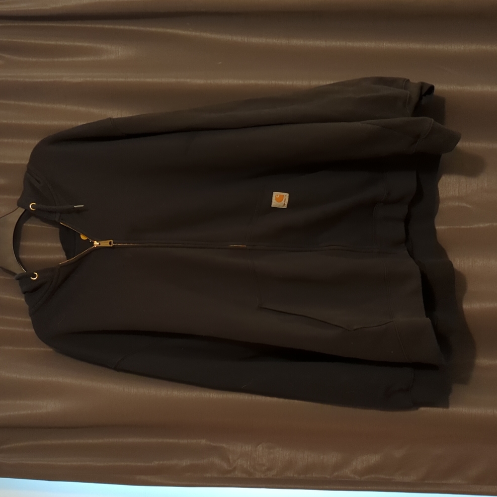 Carhartt zip front hoodie, Black, 4X